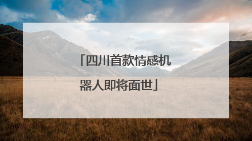 四川首款情感机器人即将面世