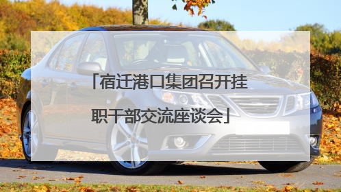 宿迁港口集团召开挂职干部交流座谈会