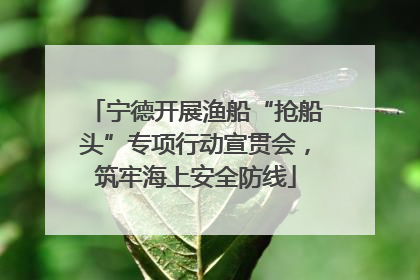 宁德开展渔船“抢船头”专项行动宣贯会，筑牢海上安全防线