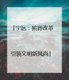 宁远：殡葬改革引领文明新风尚