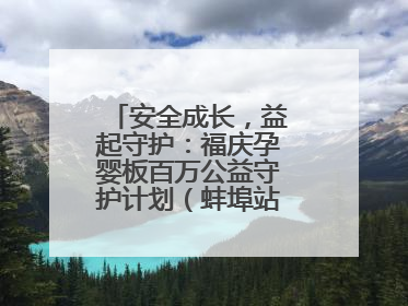 安全成长，益起守护：福庆孕婴板百万公益守护计划（蚌埠站）圆满成功
