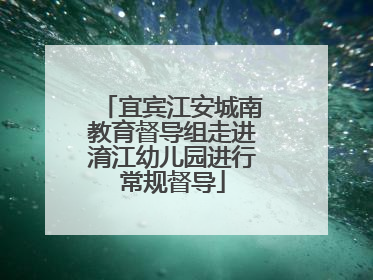 宜宾江安城南教育督导组走进淯江幼儿园进行常规督导