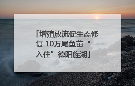 增殖放流促生态修复 10万尾鱼苗“入住”德阳旌湖