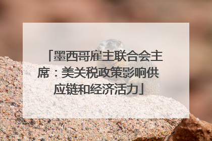 墨西哥雇主联合会主席：美关税政策影响供应链和经济活力