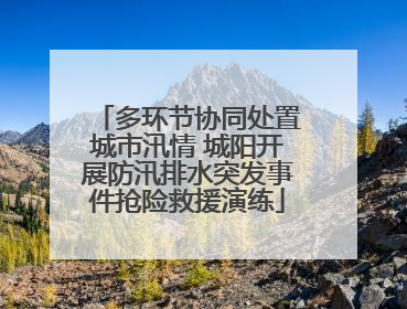 多环节协同处置城市汛情 城阳开展防汛排水突发事件抢险救援演练