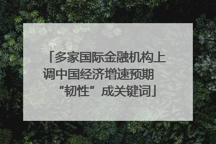 多家国际金融机构上调中国经济增速预期 “韧性”成关键词