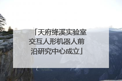 天府绛溪实验室交互人形机器人前沿研究中心成立