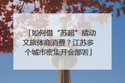 如何借“苏超”撬动文旅体商消费？江苏多个城市密集开会部署