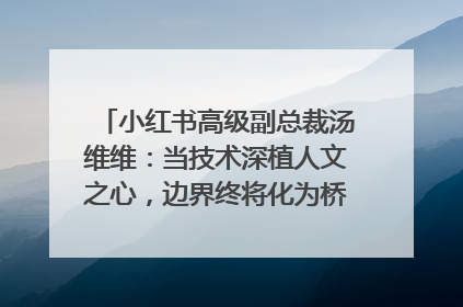 小红书高级副总裁汤维维：当技术深植人文之心，边界终将化为桥梁｜聚焦2025文化强国建设高峰论坛