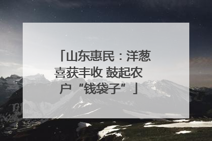 山东惠民：洋葱喜获丰收 鼓起农户“钱袋子”