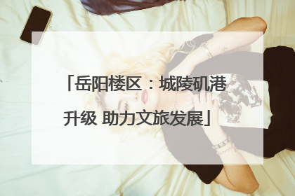 岳阳楼区：城陵矶港升级 助力文旅发展