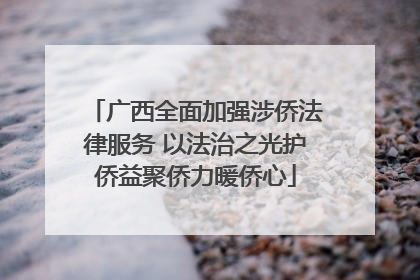 广西全面加强涉侨法律服务 以法治之光护侨益聚侨力暖侨心