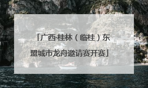 广西·桂林（临桂）东盟城市龙舟邀请赛开赛