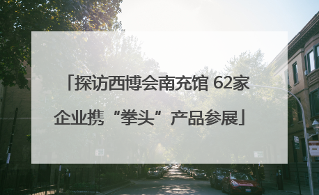 探访西博会南充馆 62家企业携“拳头”产品参展
