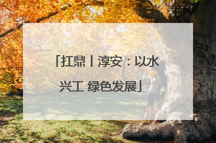 扛鼎丨淳安：以水兴工 绿色发展