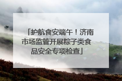 护航食安端午！济南市场监管开展粽子类食品安全专项检查