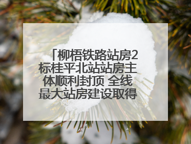 柳梧铁路站房2标桂平北站站房主体顺利封顶 全线最大站房建设取得关键突破