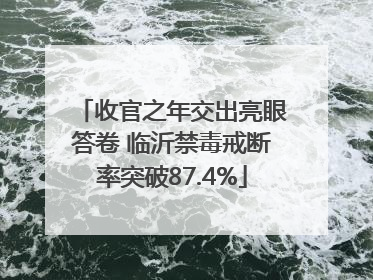 收官之年交出亮眼答卷 临沂禁毒戒断率突破87.4%