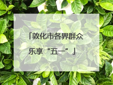 敦化市各界群众乐享“五一”