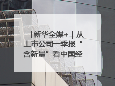 新华全媒+｜从上市公司一季报“含新量”看中国经济发展向“新”