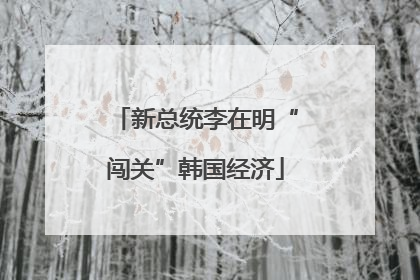 新总统李在明“闯关”韩国经济
