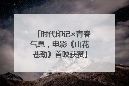 时代印记×青春气息，电影《山花苍劲》首映获赞