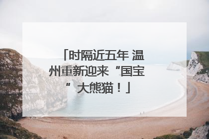 时隔近五年 温州重新迎来“国宝”大熊猫！