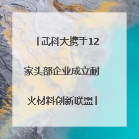 武科大携手12家头部企业成立耐火材料创新联盟