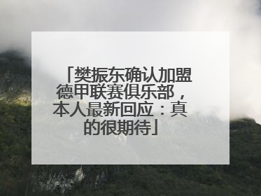 樊振东确认加盟德甲联赛俱乐部，本人最新回应：真的很期待
