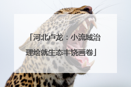 河北卢龙：小流域治理绘就生态丰饶画卷