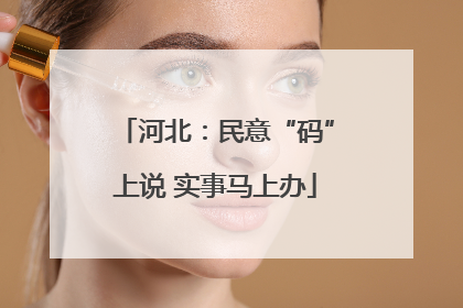 河北：民意“码”上说 实事马上办