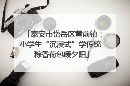 泰安市岱岳区黄前镇：小学生“沉浸式”学传统 粽香荷包暖夕阳