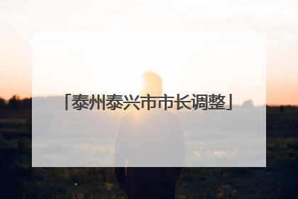 泰州泰兴市市长调整
