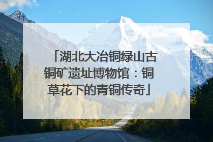 湖北大冶铜绿山古铜矿遗址博物馆：铜草花下的青铜传奇