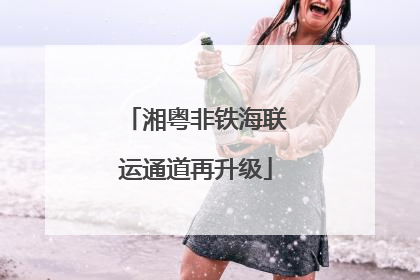 湘粤非铁海联运通道再升级