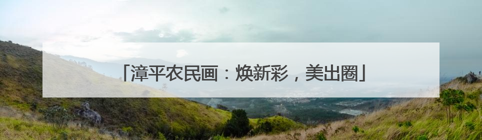 漳平农民画：焕新彩，美出圈