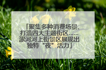 聚集多种消费场景、打造四大主题街区……漯河河上街景区展现出独特“夜”活力