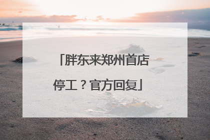 胖东来郑州首店停工？官方回复