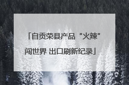 自贡荣县产品“火辣”闯世界 出口刷新纪录