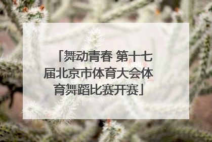 舞动青春 第十七届北京市体育大会体育舞蹈比赛开赛