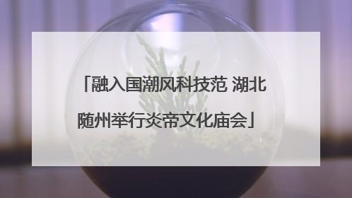 融入国潮风科技范 湖北随州举行炎帝文化庙会