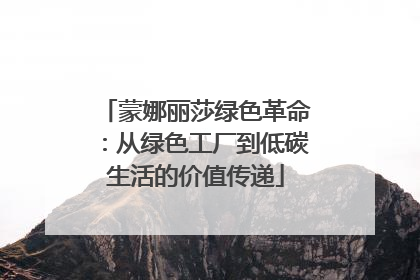 蒙娜丽莎绿色革命：从绿色工厂到低碳生活的价值传递