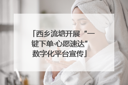 西乡流塘开展“一键下单·心愿速达”数字化平台宣传
