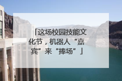 这场校园技能文化节，机器人“嘉宾”来“捧场”