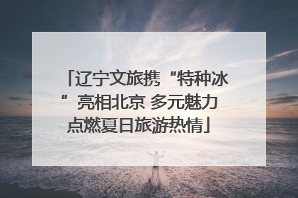 辽宁文旅携“特种冰”亮相北京 多元魅力点燃夏日旅游热情