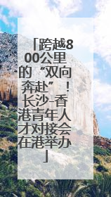 跨越800公里的“双向奔赴”！长沙-香港青年人才对接会在港举办