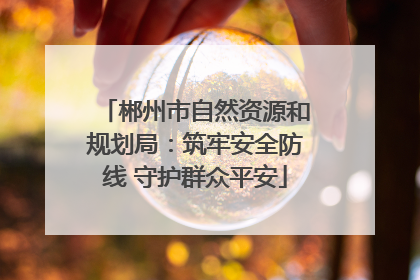 郴州市自然资源和规划局：筑牢安全防线 守护群众平安