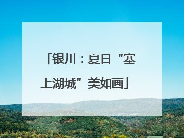 银川：夏日“塞上湖城”美如画