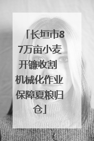长垣市87万亩小麦开镰收割 机械化作业保障夏粮归仓
