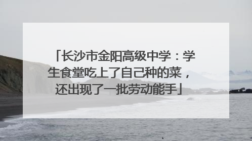 长沙市金阳高级中学：学生食堂吃上了自己种的菜，还出现了一批劳动能手